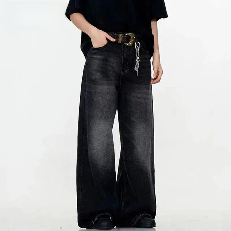 IEFB Simple Men's Denim Trousers Color Washed American Style Unisex Drawstring Waist Non-Shrinking Polyamide Fiber Jeans
IEFB Simple Men's Denim Trousers Color Washed American Style Unisex Drawstring Waist Non-Shrinking Polyamide Fiber Jeans