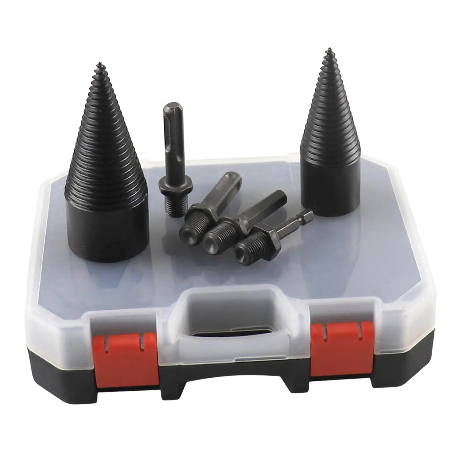 6Pcs Wood Log Splitter Splitting Drill Bit Kit Portable Detachable for Outdoor, Camping, Farm
6Pcs Wood Log Splitter Splitting Drill Bit Kit Portable Detachable for Outdoor, Camping, Farm