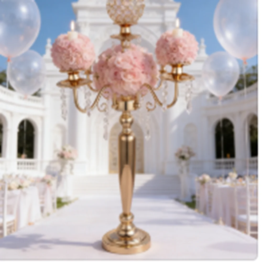 Event Decor Candelabra, 5 Arms Metal & Crystal Candelabrum, Candle Holder wedding table centerpiece decorations event decoration
Event Decor Candelabra, 5 Arms Metal & Crystal Candelabrum, Candle Holder wedding table centerpiece decorations event decoration