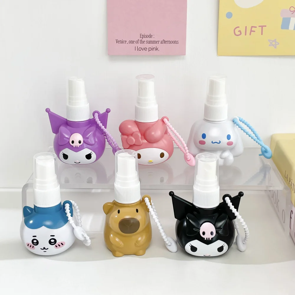 50 мл Sanrio Hello Kitty распылитель мультфильм Kuromi Cinnamoroll мини портативный студенческий косметический флакон для духов и спирта 
50 мл Sanrio Hello Kitty распылитель мультфильм Kuromi Cinnamoroll мини портативный студенческий косметический флакон для духов и спирта