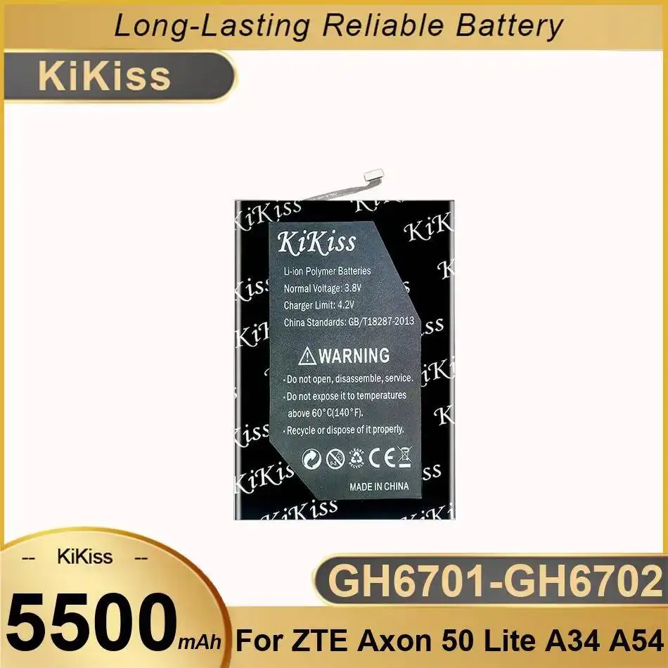 Mobile Phone Battery 5500Mah For Zte Axon 50 Lite A34 A54 GH6701-GH6702 Reliable Power Supply
Mobile Phone Battery 5500Mah For Zte Axon 50 Lite A34 A54 GH6701-GH6702 Reliable Power Supply
