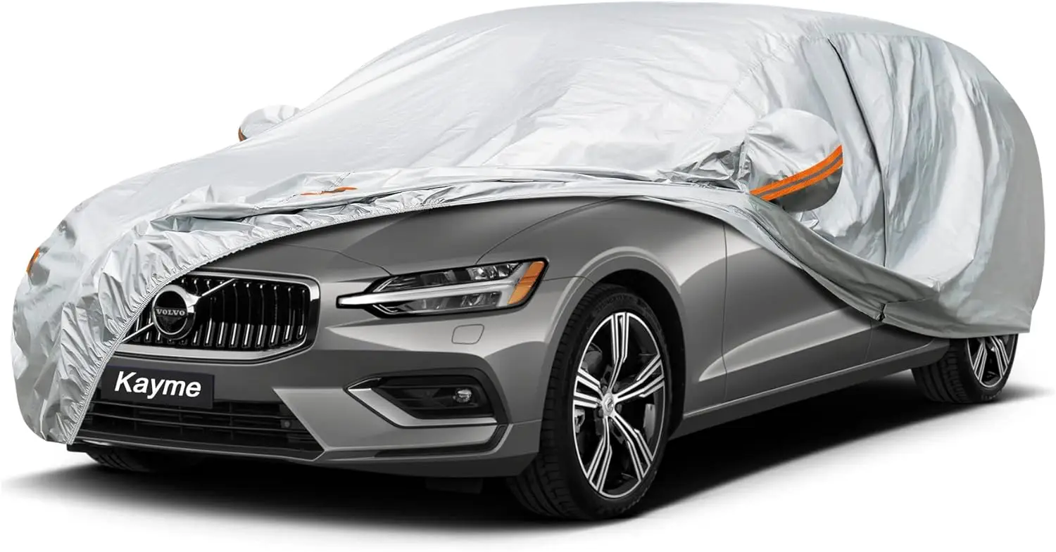 Waterproof Car Cover for Station Wagon, 178-190 Inch, UV/Snow/Dust Protection, Zipper & Mirror Pocket
Waterproof Car Cover for Station Wagon, 178-190 Inch, UV/Snow/Dust Protection, Zipper & Mirror Pocket