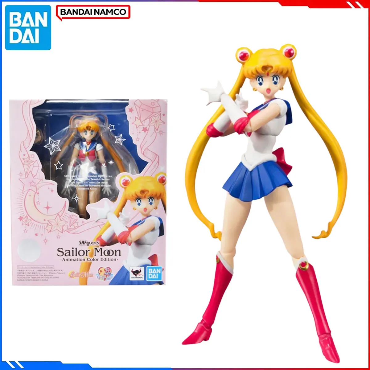Подлинная Bandai, оригинальная фигурка Сейлор Мун, комплект модели SHF 1/12, аниме-фигурки, Сейлор Мун, анимация, цветное издание, экшн-модель, игрушка
Подлинная Bandai, оригинальная фигурка Сейлор Мун, комплект модели SHF 1/12, аниме-фигурки, Сейлор Мун, анимация, цветное издание, экшн-модель, игрушка