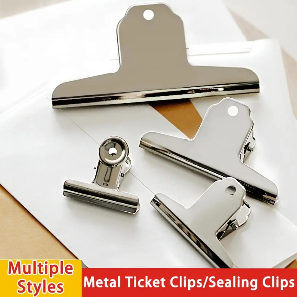Stainless Steel Metal Binder Clips Multi-size Round/Flat/Mountain Head Paper Clips Seal Clip Home Office School
Stainless Steel Metal Binder Clips Multi-size Round/Flat/Mountain Head Paper Clips Seal Clip Home Office School