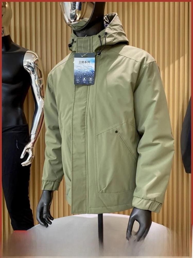 Мужская уличная зимняя теплая хлопчатобумажная ткань, футболка из полиэфирного волокна, длинная застежка-молния с капюшоном, обычная посадка
Мужская уличная зимняя теплая хлопчатобумажная ткань, футболка из полиэфирного волокна, длинная застежка-молния с капюшоном, обычная посадка