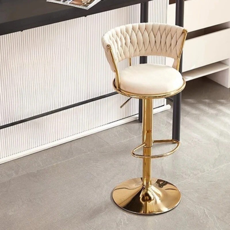 Light luxury bar stool high stool modern household rotating back chair swivel gold legs banqueta alta cozinha lifting bar chair
Light luxury bar stool high stool modern household rotating back chair swivel gold legs banqueta alta cozinha lifting bar chair