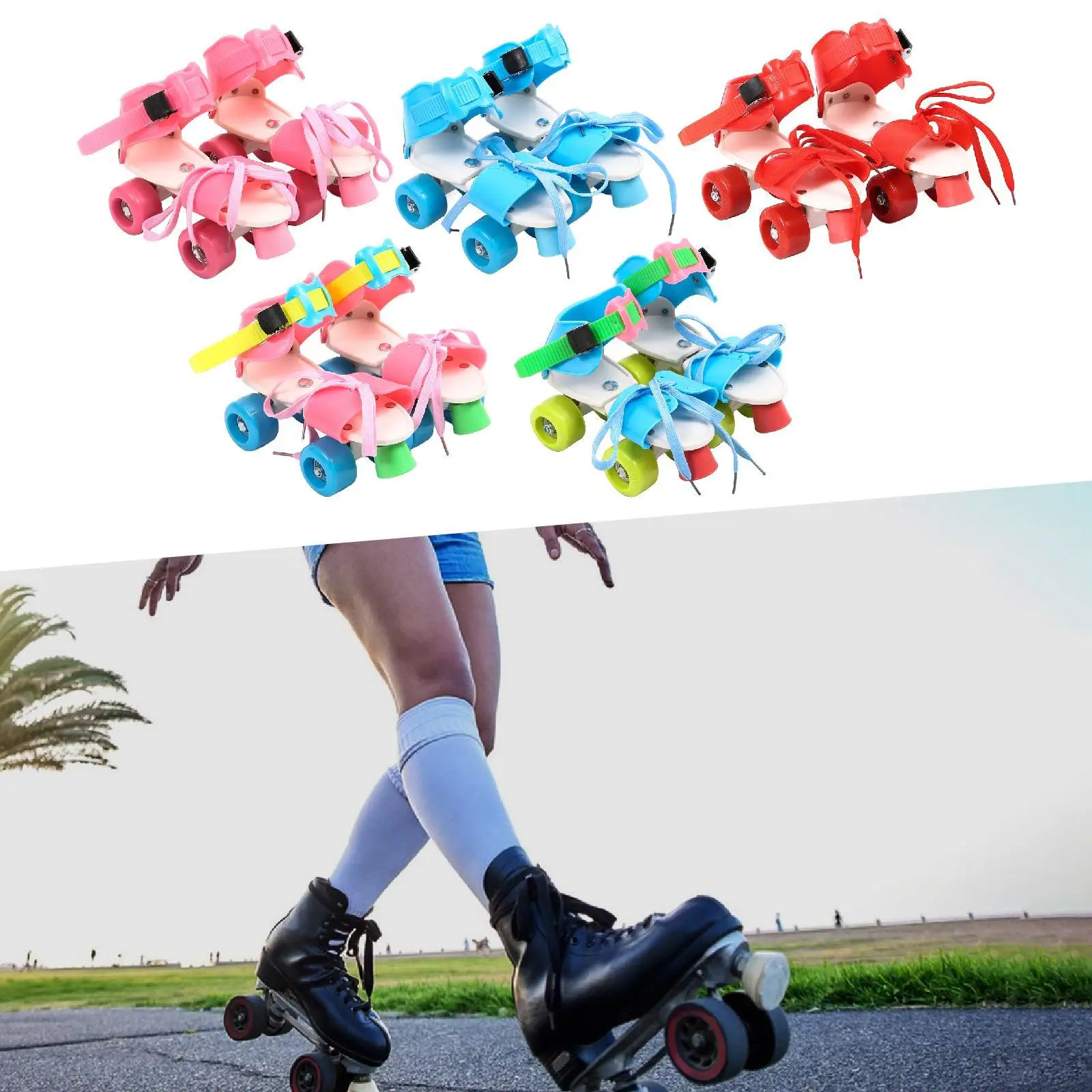 Adjustable Roller Skates for Kids,Rollerskate,Lightweight Comfortable Easy Training Quad Skates 4 Wheels for Beginner
Adjustable Roller Skates for Kids,Rollerskate,Lightweight Comfortable Easy Training Quad Skates 4 Wheels for Beginner