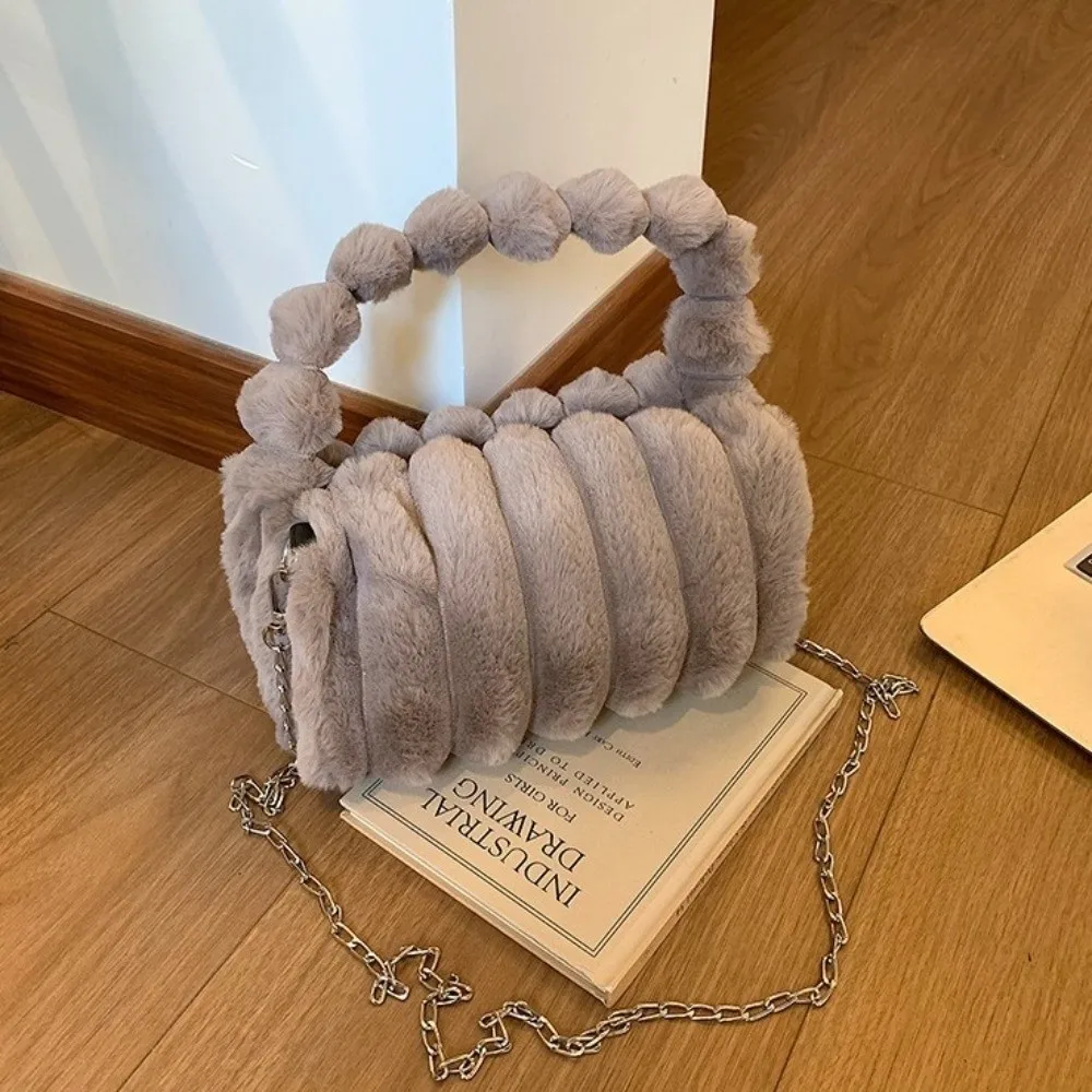 Storage Pouch Furry Handbag Stripe Large Capacity Crossbody Bag Zipper Solid Color Commuting Handbag Autumn
Storage Pouch Furry Handbag Stripe Large Capacity Crossbody Bag Zipper Solid Color Commuting Handbag Autumn