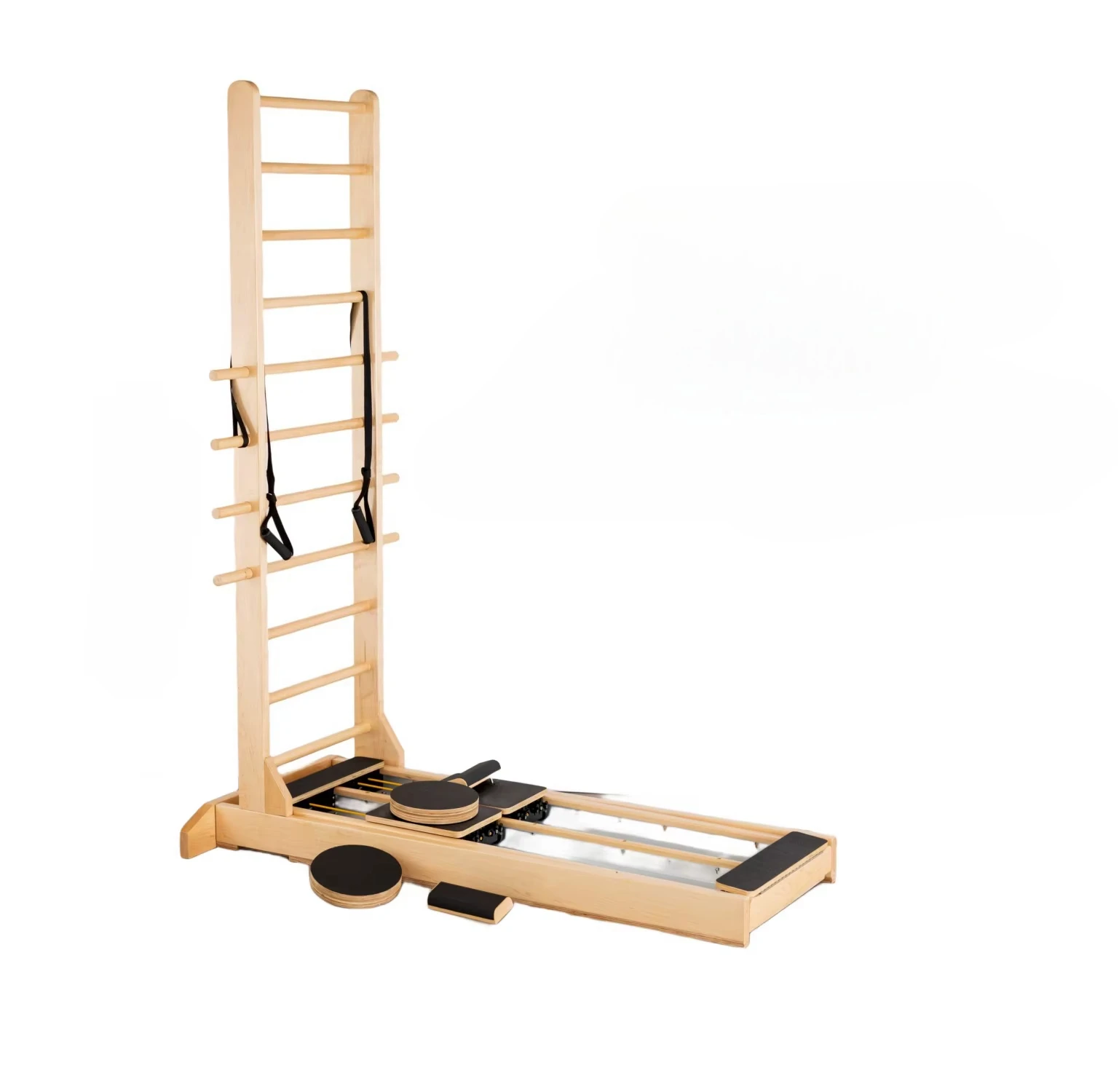 Pilates Studio Pilates Reformer Two-Way Ladder Sliding Wood Pilates Reformers Two-Way Ladder
Pilates Studio Pilates Reformer Two-Way Ladder Sliding Wood Pilates Reformers Two-Way Ladder