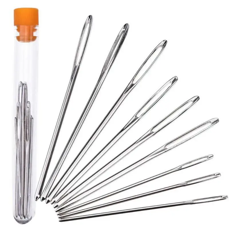 Large Eye Blunt Sewing Needles Cross Stitch Knitting Needle Handmade Leather Embroidery Thread Needle Sewing Accessories
Large Eye Blunt Sewing Needles Cross Stitch Knitting Needle Handmade Leather Embroidery Thread Needle Sewing Accessories