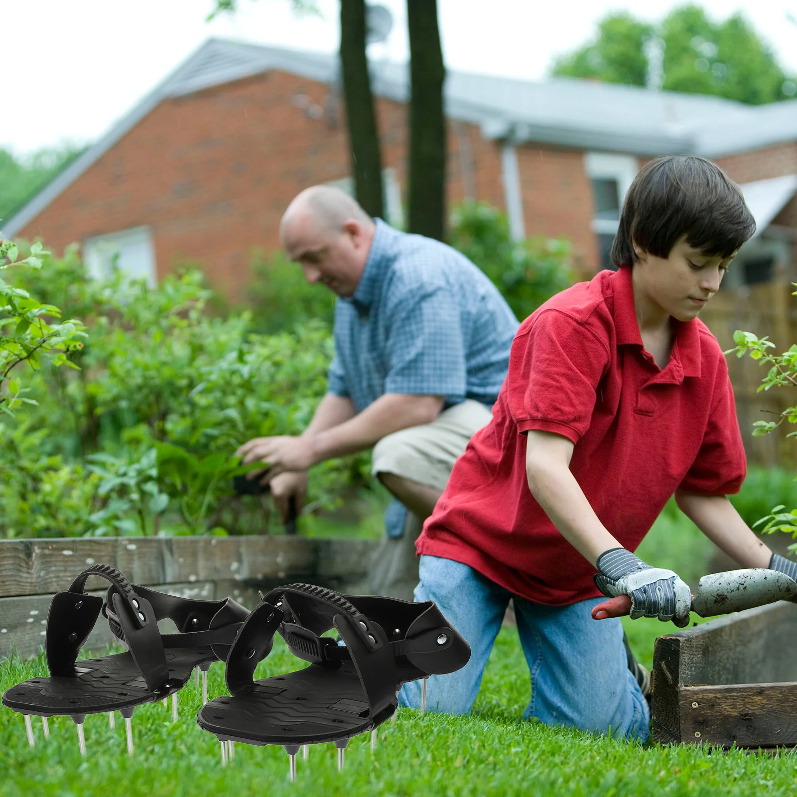 Lawn Aerator Shoes Heavy Duty Garden S als Aluminum Alloy Adjustable Straps PU Spike Nails Easy Assembly Shoe Grass
Lawn Aerator Shoes Heavy Duty Garden S als Aluminum Alloy Adjustable Straps PU Spike Nails Easy Assembly Shoe Grass