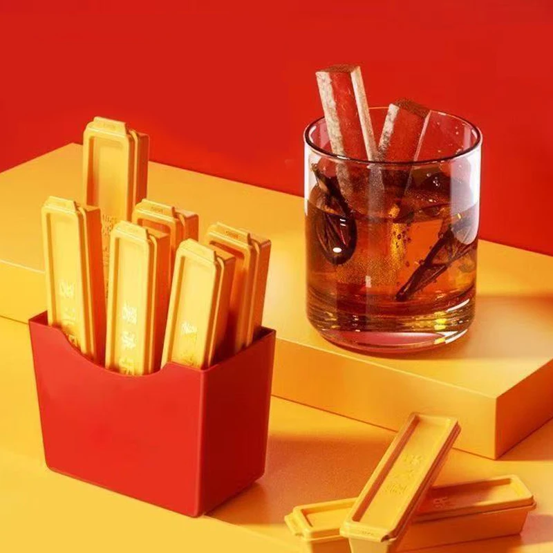 Creativity Ice Cube Mold for Refrigerator Long Strip French Fries Design Leak Proof Silicone ice Tray Bar Drink Cooler Tools
Creativity Ice Cube Mold for Refrigerator Long Strip French Fries Design Leak Proof Silicone ice Tray Bar Drink Cooler Tools