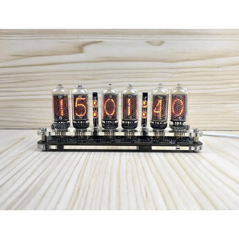6-Digit IN-8 Glow Clock Retro Nixie Vacuum Desk Clock USB Powered excluding glow tube
6-Digit IN-8 Glow Clock Retro Nixie Vacuum Desk Clock USB Powered excluding glow tube