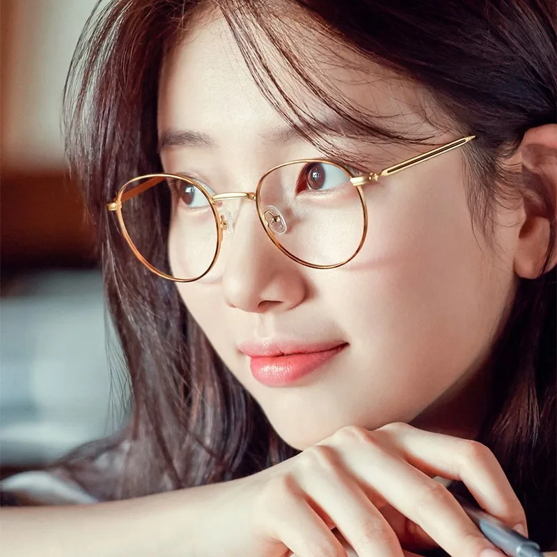 K-Style Small Frame Women Glasses - Vintage Gold Metal Optical - Prescription Ready Trendy
K-Style Small Frame Women Glasses - Vintage Gold Metal Optical - Prescription Ready Trendy