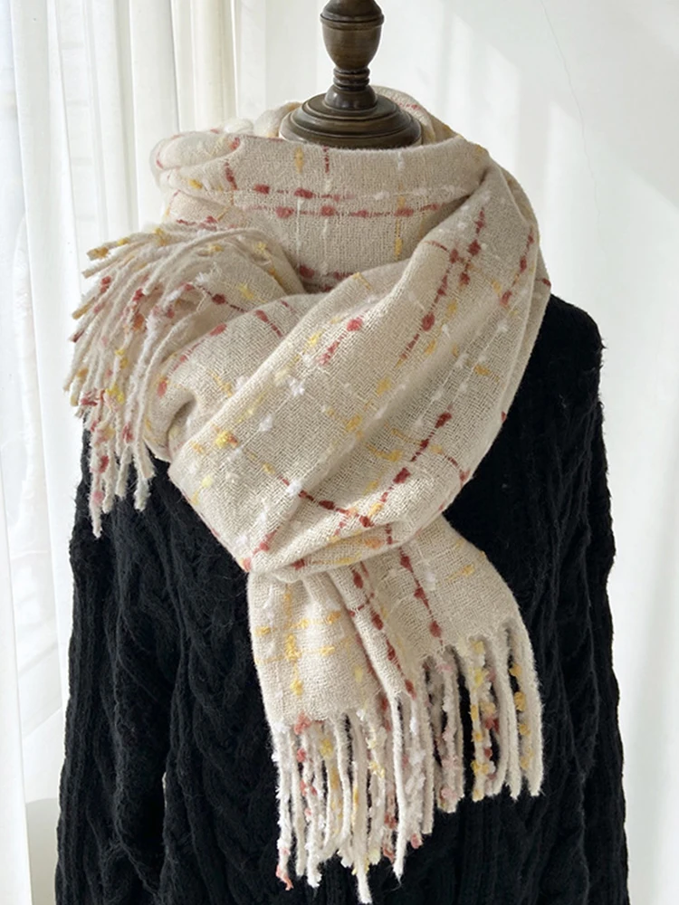 Women Winter Sweet Knitted Scarf Headscarf Ladies Men Casual Preppy Plaid Tassel Warm Scarve Mujer Male Foulard Wrap Shawl New
Women Winter Sweet Knitted Scarf Headscarf Ladies Men Casual Preppy Plaid Tassel Warm Scarve Mujer Male Foulard Wrap Shawl New