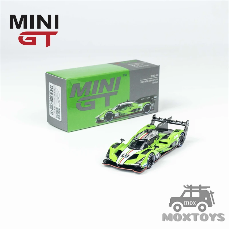 MINI GT 1:64 SC63 #63 Iron lynx 2024 IMSA Sebring 12 Hrs Green Diecast Model Car
MINI GT 1:64 SC63 #63 Iron lynx 2024 IMSA Sebring 12 Hrs Green Diecast Model Car