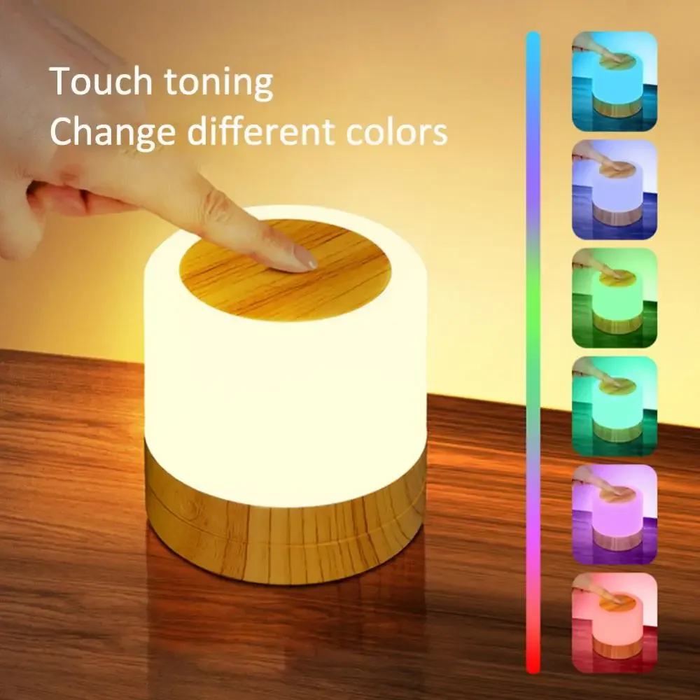 Touch Sensor Lamp Table Lamp Bedside Bedroom Lamp USB Rechargeable Portable Dimming Night Lamp Colorful Light Room Decoratio
Touch Sensor Lamp Table Lamp Bedside Bedroom Lamp USB Rechargeable Portable Dimming Night Lamp Colorful Light Room Decoratio