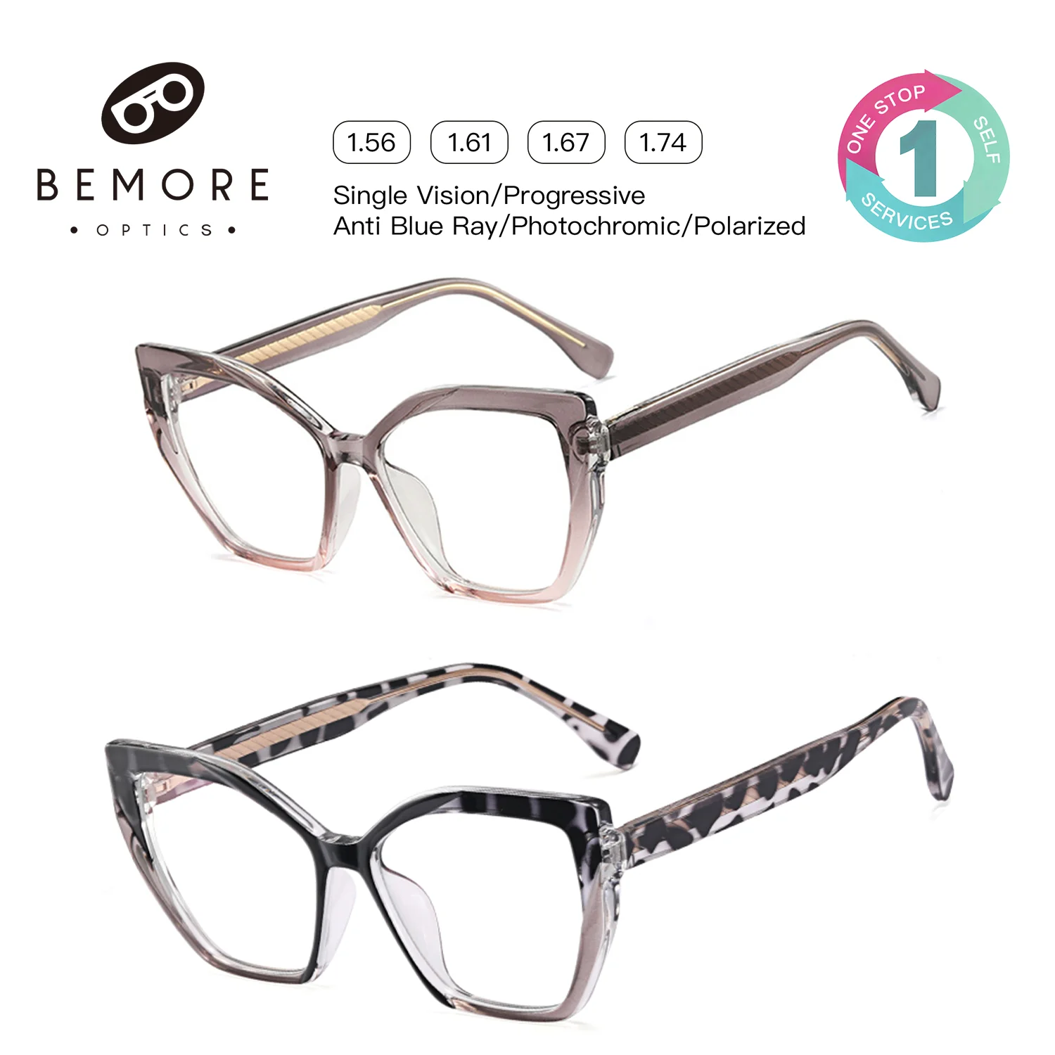 BEMORE Cat Face Reading Lenses Frame Anti-Blue Light Optical Eyewear Computer Eyeglasses 0-4 Degree
BEMORE Cat Face Reading Lenses Frame Anti-Blue Light Optical Eyewear Computer Eyeglasses 0-4 Degree