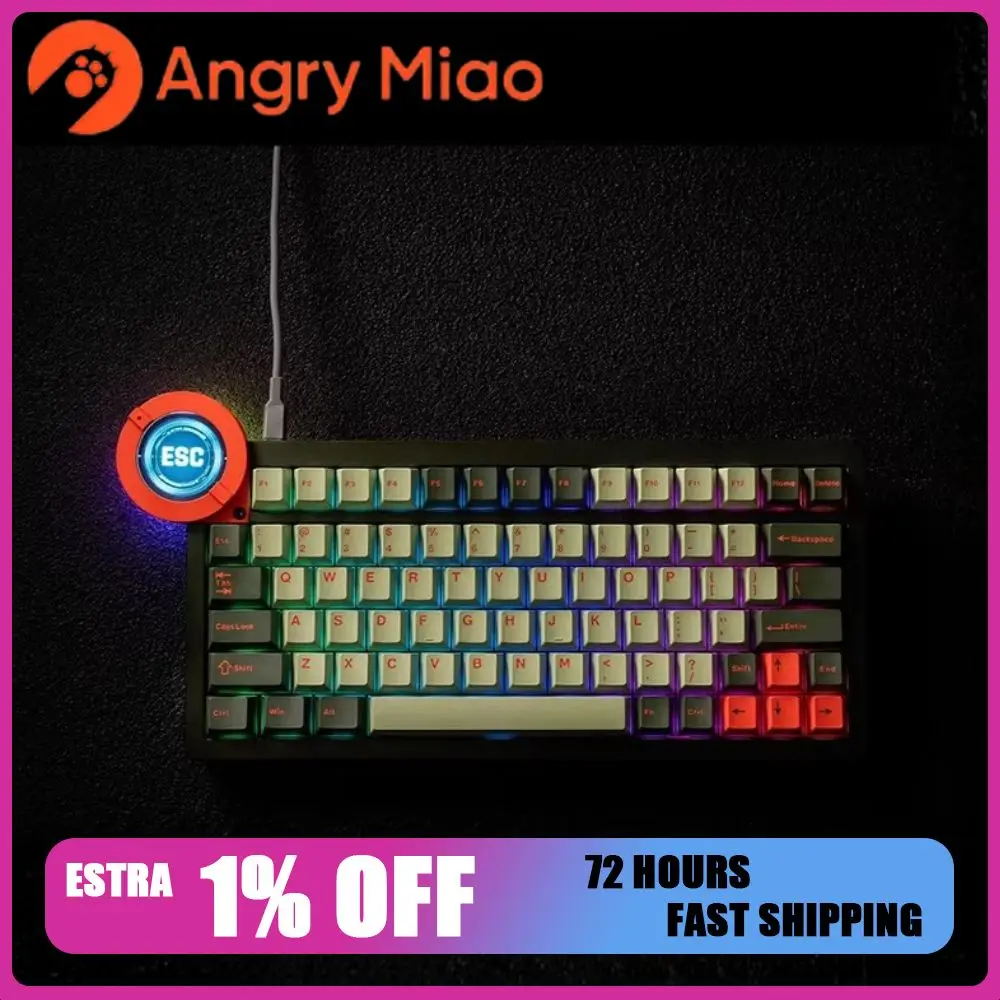 AngryMiao Battleye 74.5 RT Wired Magnetic Switch Mechanical Keyboard 8K RT 0.01 Gaming keyboard Knob Screen Aluminium Custom
AngryMiao Battleye 74.5 RT Wired Magnetic Switch Mechanical Keyboard 8K RT 0.01 Gaming keyboard Knob Screen Aluminium Custom