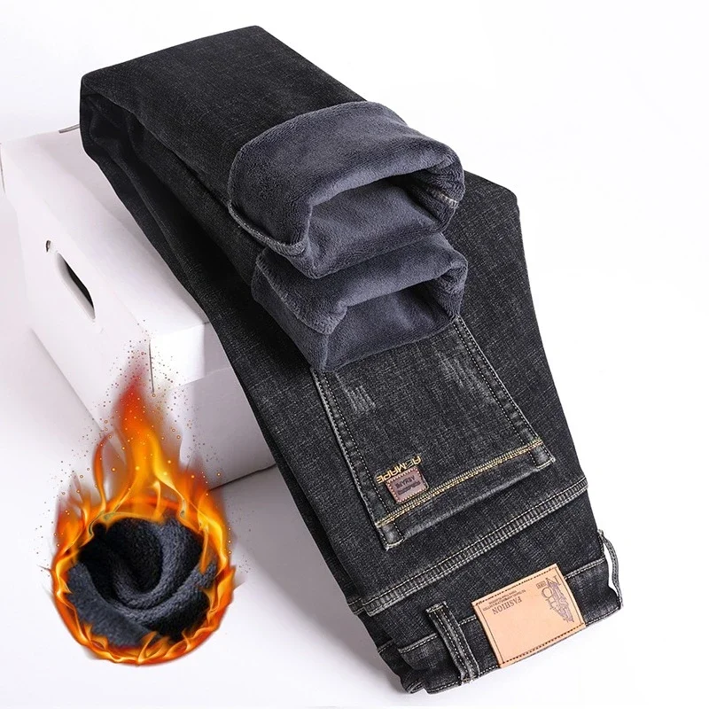 Зимние флисовые винтажные джинсы, мужские толстые эластичные теплые брюки, бархатные удобные брендовые модные джинсовые брюки мужские
Зимние флисовые винтажные джинсы, мужские толстые эластичные теплые брюки, бархатные удобные брендовые модные джинсовые брюки мужские