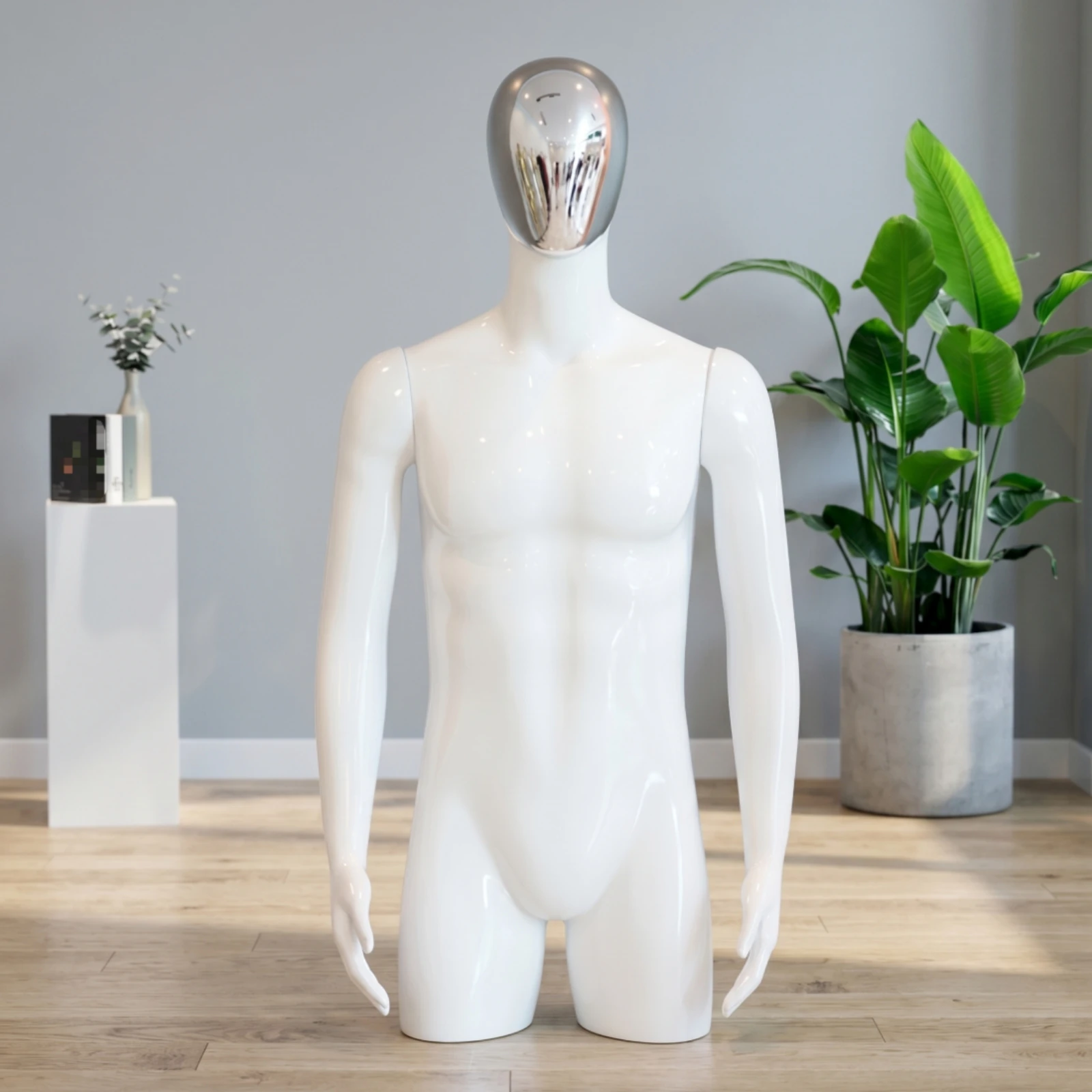 Male Mannequin with Arms Realistic Half-Body Mannequin Display Form Stable Long-Lasting for Retailers, Product Photography
Male Mannequin with Arms Realistic Half-Body Mannequin Display Form Stable Long-Lasting for Retailers, Product Photography
