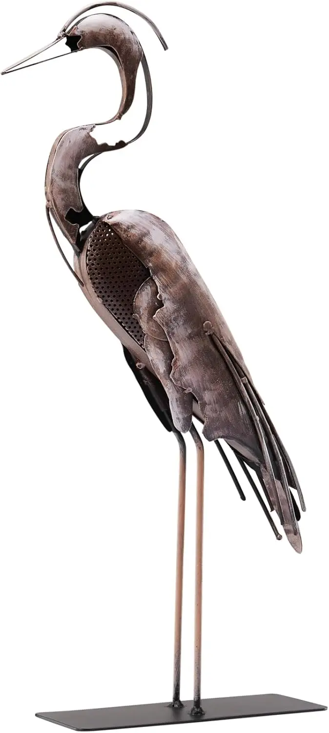 Handmade Metal Heron Statue, 100% Hand-Painted Bird Figurine Décor, Rustic Handicraft Artwork For Living Room, Bedroom, Office
Handmade Metal Heron Statue, 100% Hand-Painted Bird Figurine Décor, Rustic Handicraft Artwork For Living Room, Bedroom, Office