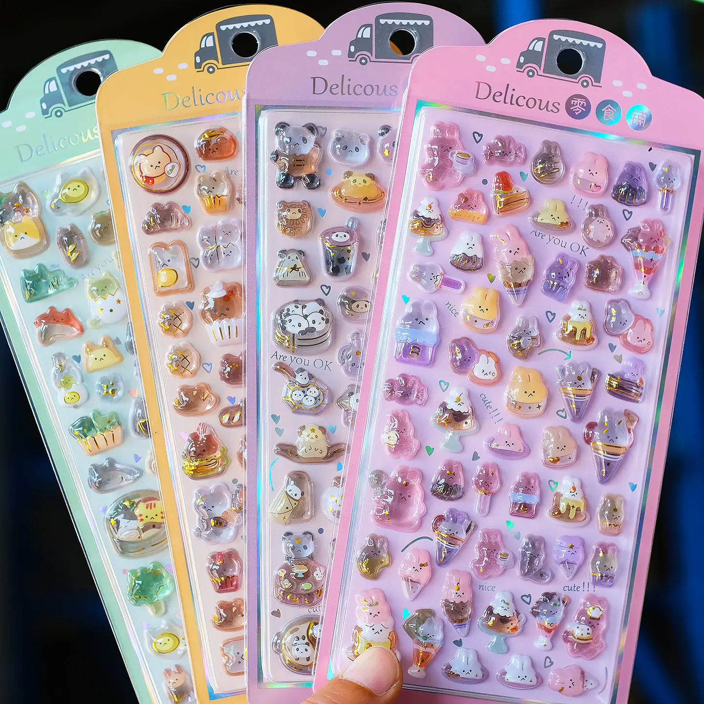 Cartoon Small Animal Pattern 3D Transparent Crystal Relief Stickers Interesting Diy Handmade Decoration Student Reward Sticker
Cartoon Small Animal Pattern 3D Transparent Crystal Relief Stickers Interesting Diy Handmade Decoration Student Reward Sticker