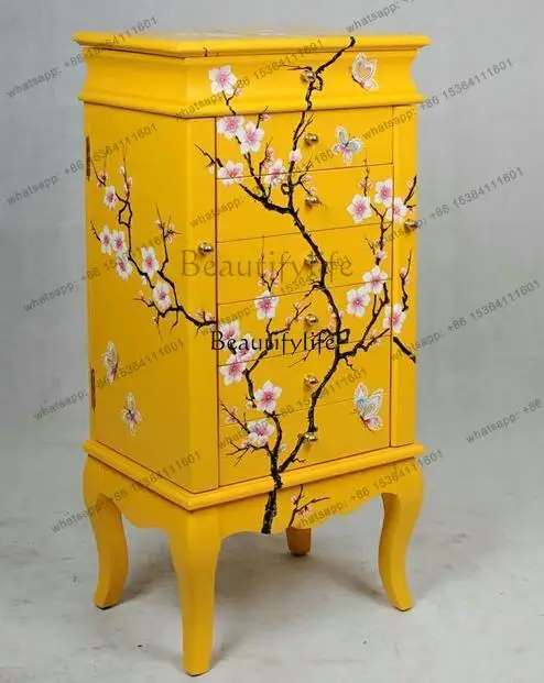 55American Furniture Warehouse Store Jewelry Cabinet Bedroom Storage Black Painted Flower and Bird Cabinet
55American Furniture Warehouse Store Jewelry Cabinet Bedroom Storage Black Painted Flower and Bird Cabinet