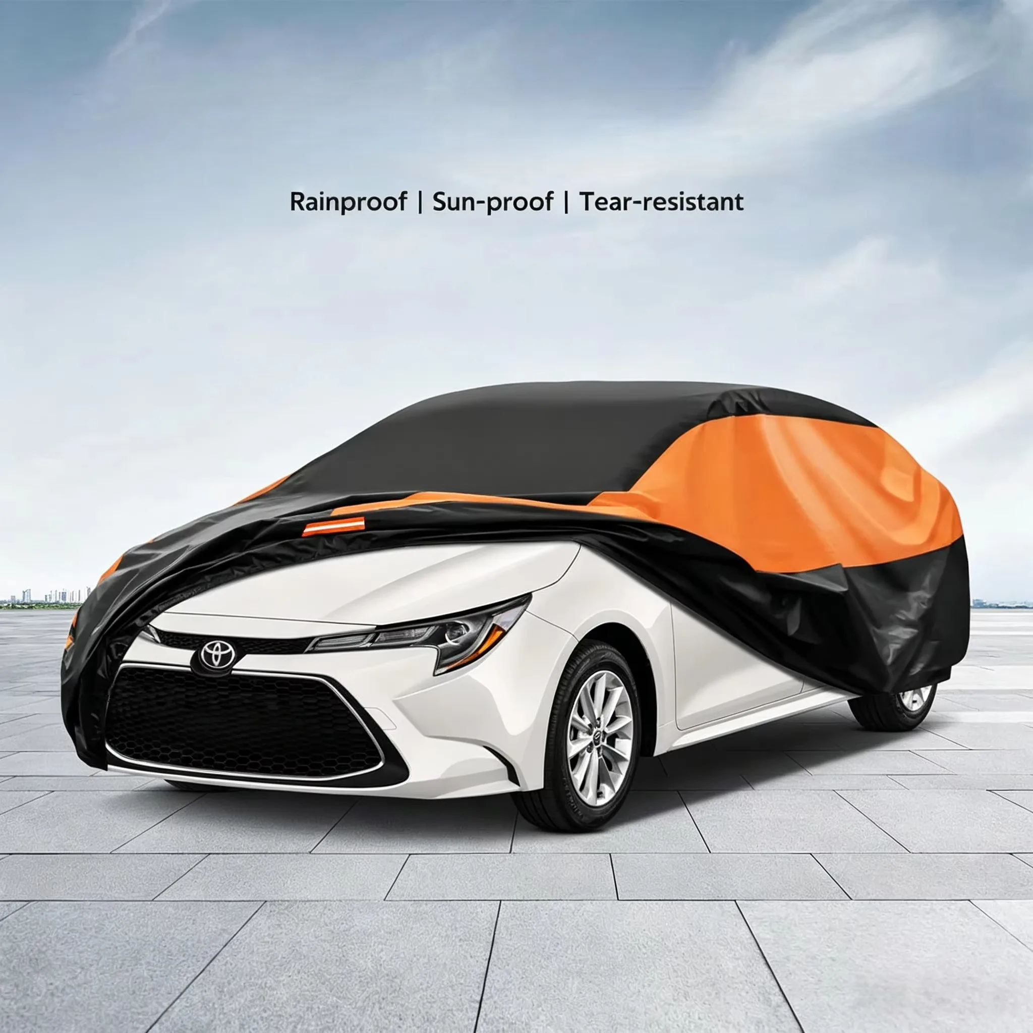 Kayme 190T Car Cover High-quality Outdoor Sun Protection Cover Waterproof With Elastic Hem Suitable For 190 x 74 x 70 inches
Kayme 190T Car Cover High-quality Outdoor Sun Protection Cover Waterproof With Elastic Hem Suitable For 190 x 74 x 70 inches
