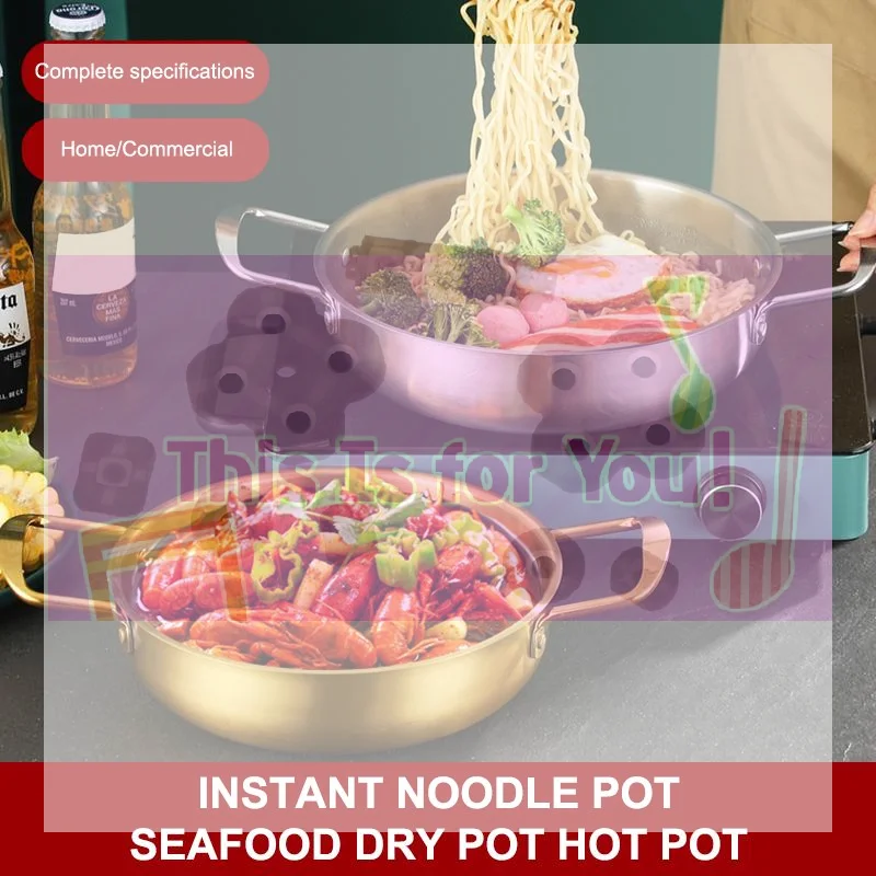 【MA】Food Grade Stainless Steel Pot With Dual Handles For Home Commercial Use Hot Pot Seafood Ramen Dry Pot
【MA】Food Grade Stainless Steel Pot With Dual Handles For Home Commercial Use Hot Pot Seafood Ramen Dry Pot