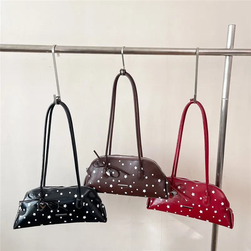 New PU Stars Bow Zipper Sweet Bag Exquisite Texture Fashion Shoulder Bags 2026 High Quality Affordable Luxury Satchels Bags
New PU Stars Bow Zipper Sweet Bag Exquisite Texture Fashion Shoulder Bags 2026 High Quality Affordable Luxury Satchels Bags