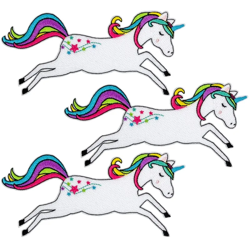 Large Unicorn Applique – Peel & Stick or Iron-on; Multicolor 2.75in Tall, 3 Pieces
Large Unicorn Applique – Peel & Stick or Iron-on; Multicolor 2.75in Tall, 3 Pieces