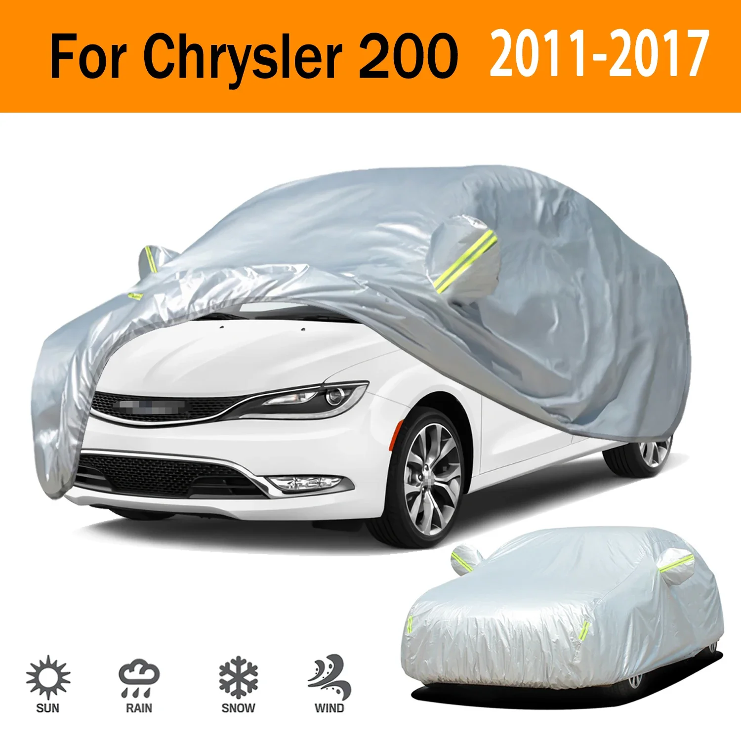190T Car Cover Protection Sunscreen Heat Insulation Dust Resistant Scratch For Chrysler 200 2011-2017 Car Exterior Accessories
190T Car Cover Protection Sunscreen Heat Insulation Dust Resistant Scratch For Chrysler 200 2011-2017 Car Exterior Accessories