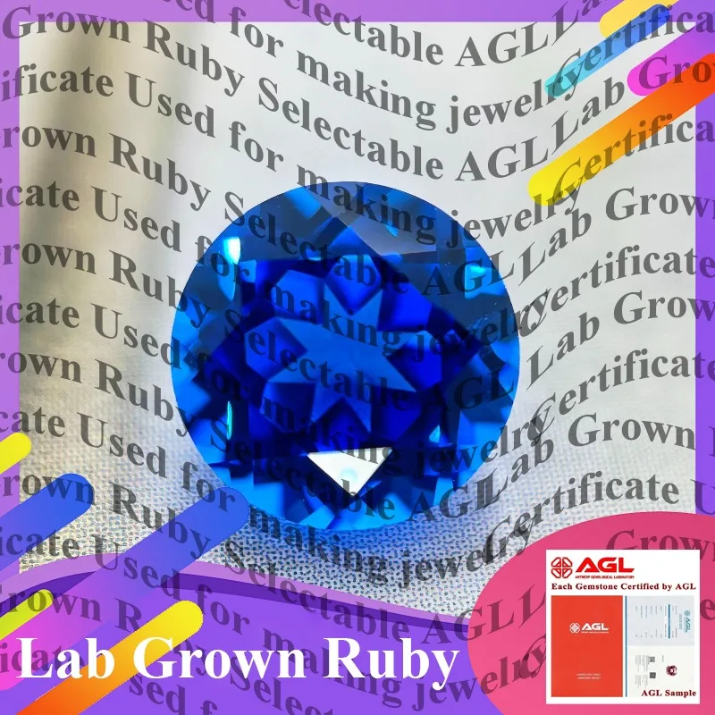 Top-tier Lab Grown Cobalt Spinel Round Cut Gemstone for DIY Ring Necklace Earrings Main Materials Selectable AGL Certificate
Top-tier Lab Grown Cobalt Spinel Round Cut Gemstone for DIY Ring Necklace Earrings Main Materials Selectable AGL Certificate