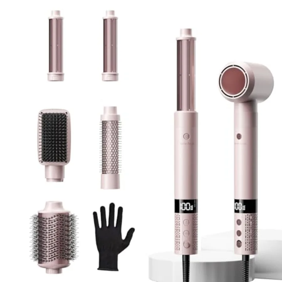 6 in 1 Blow Dryer Brush Set Grey/ Blind Boxes, Powerful Hair Dryer Brush with Auto-Winding Curl L/R, Fast Drying, Smooth Blowou
6 in 1 Blow Dryer Brush Set Grey/ Blind Boxes, Powerful Hair Dryer Brush with Auto-Winding Curl L/R, Fast Drying, Smooth Blowou