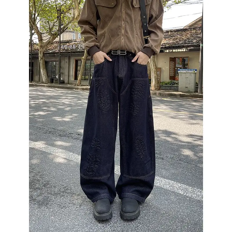 Мужские джинсы с широкими штанинами в стиле ретро, с 3D-принтом, модные, повседневные, из смесового хлопка и полиэстера, деним
Мужские джинсы с широкими штанинами в стиле ретро, с 3D-принтом, модные, повседневные, из смесового хлопка и полиэстера, деним