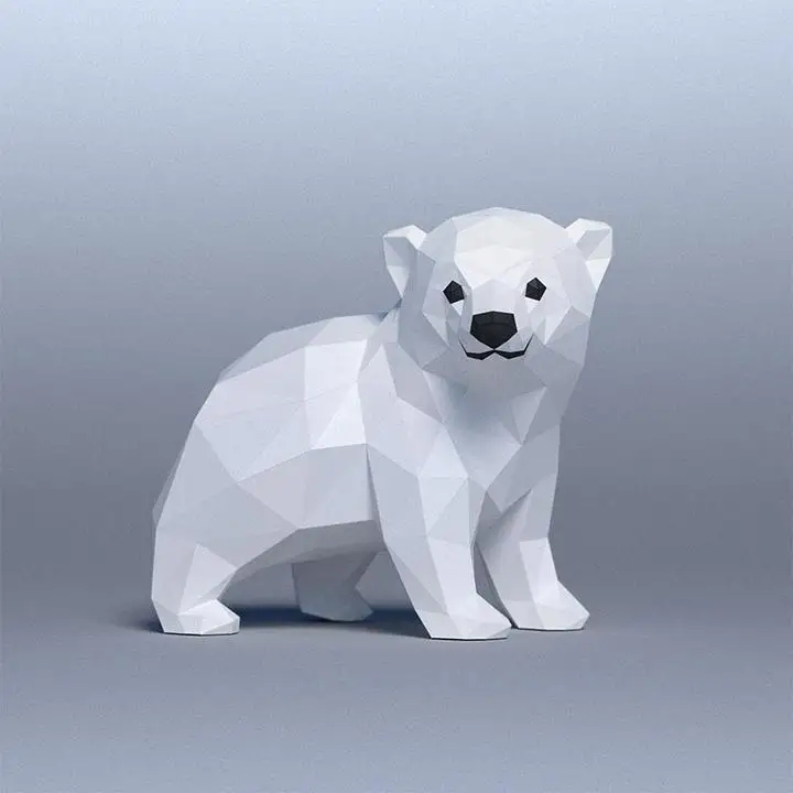 Little cute polar bear cub paper mold decoration home decoration office club environment decoration DIY handmade 3D model
Little cute polar bear cub paper mold decoration home decoration office club environment decoration DIY handmade 3D model