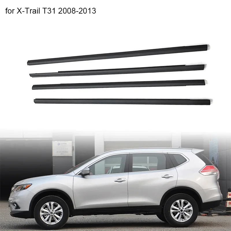 Black 4Pcs Window Rubber Trim For Nissan X-Trail T31 2008-2013 Weatherstrip Seal Strips Rubber Door Moulding Trim 80821-1DA0A
Black 4Pcs Window Rubber Trim For Nissan X-Trail T31 2008-2013 Weatherstrip Seal Strips Rubber Door Moulding Trim 80821-1DA0A