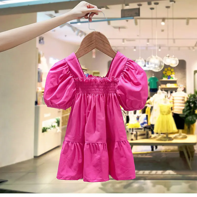 25Summer New Girls' Korean Style Fashionable Solid Color Puff Sleeve Dress3-4-6Trendy Skirts for Toddlers and Young Children578
25Summer New Girls' Korean Style Fashionable Solid Color Puff Sleeve Dress3-4-6Trendy Skirts for Toddlers and Young Children578