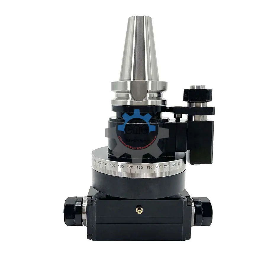 Machining center CNC double head angle head bidirectional output side milling head BT40-AMER32 90°right angle milling head
Machining center CNC double head angle head bidirectional output side milling head BT40-AMER32 90°right angle milling head