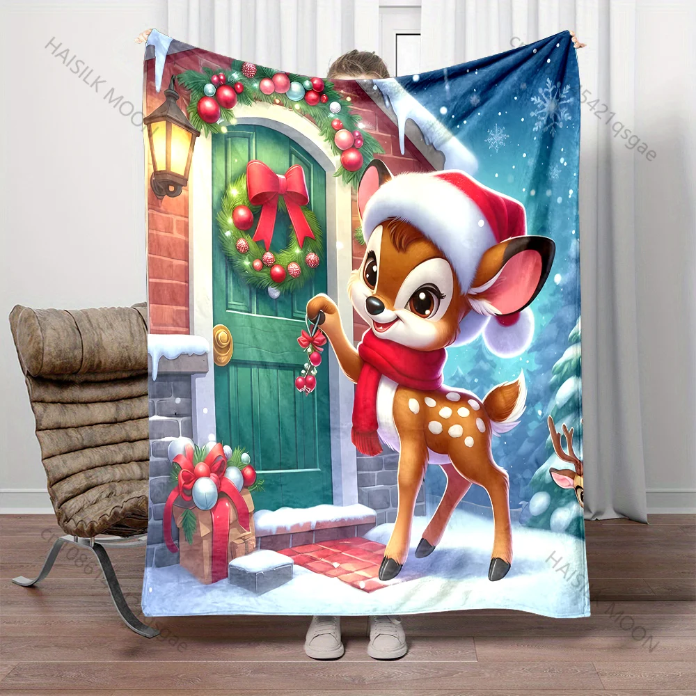 Festive Deer with Holiday Decor Pattern Blanket Flannel Material Soft Warm for All Seasons, Home Outdoor Camping Picnics RV
Festive Deer with Holiday Decor Pattern Blanket Flannel Material Soft Warm for All Seasons, Home Outdoor Camping Picnics RV