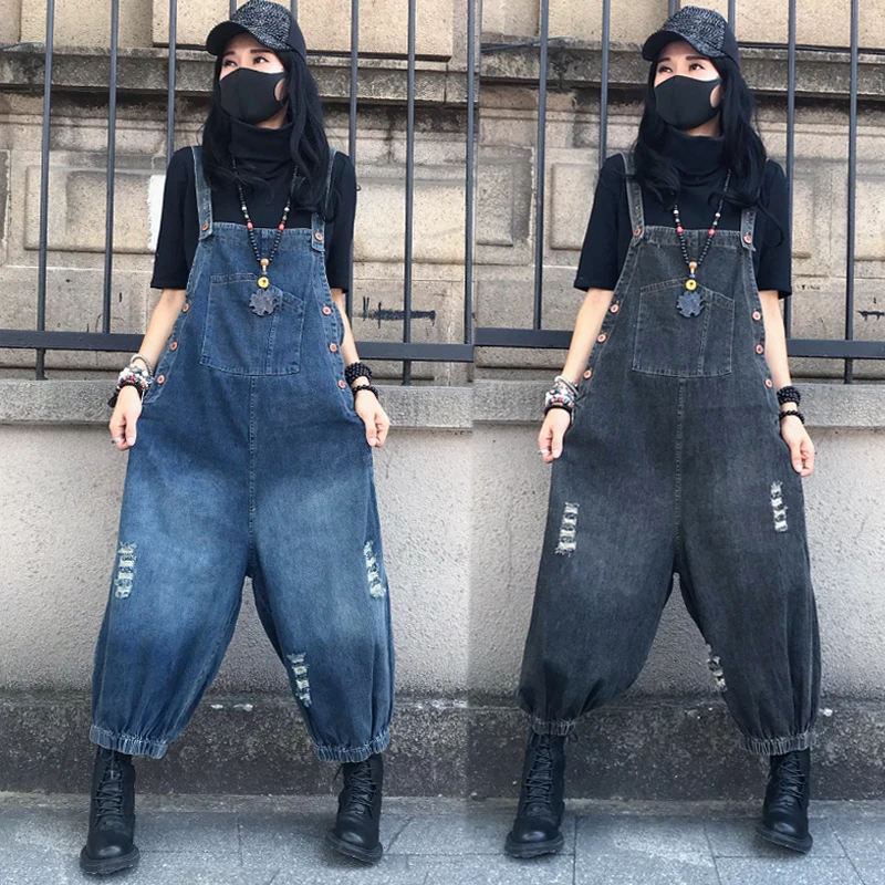 Summer New plus Size Loose Straight Leg Nine Crop Jumpsuit Waed Casual Denim Overalls High Waist Stand Thin
Summer New plus Size Loose Straight Leg Nine Crop Jumpsuit Waed Casual Denim Overalls High Waist Stand Thin
