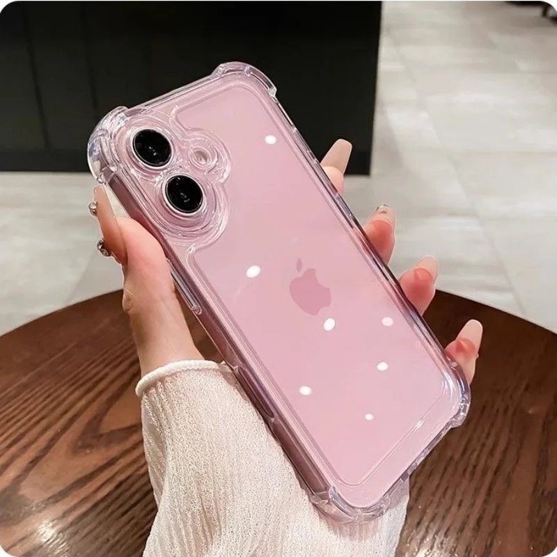 Luxury Shockproof Phone Case For iPhone 16 15 14 13 12 11 Pro X XS XR Max 7 8 Plus SE2 Clear Soft Bumper Transparent Back Cover
Luxury Shockproof Phone Case For iPhone 16 15 14 13 12 11 Pro X XS XR Max 7 8 Plus SE2 Clear Soft Bumper Transparent Back Cover