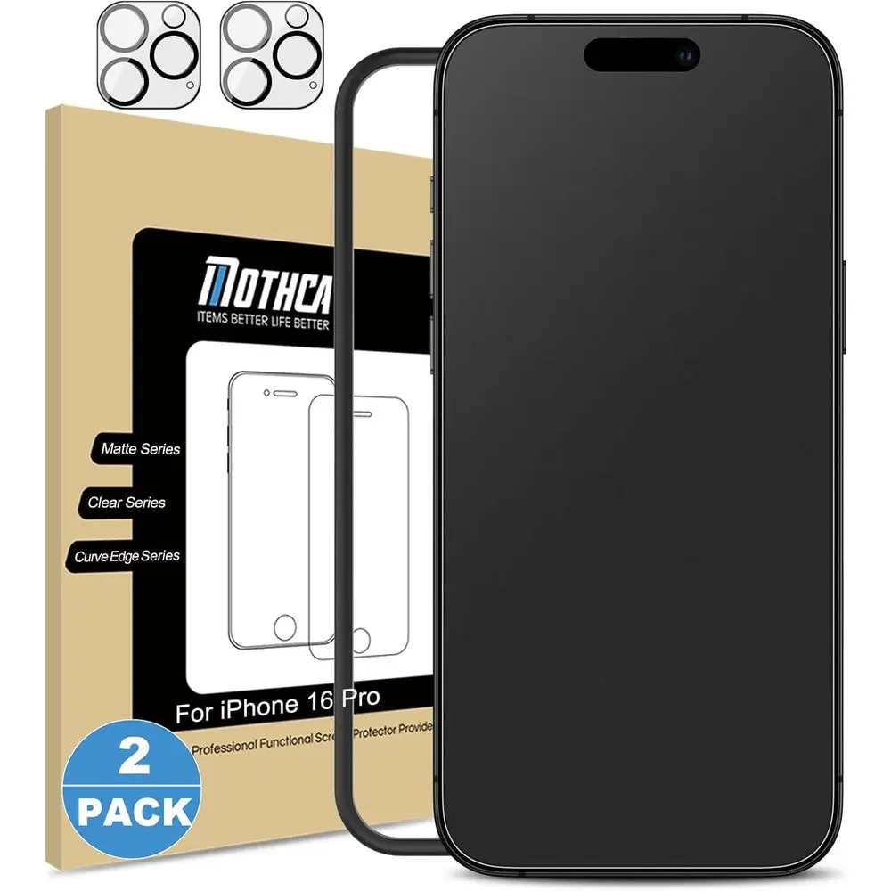 Matte Glass Screen Protector and Camera Lens Guards for 6.3 Inch Devices, Anti-Glare, Anti-Fingerprint, Bubble-Free, Smooth Touc
Matte Glass Screen Protector and Camera Lens Guards for 6.3 Inch Devices, Anti-Glare, Anti-Fingerprint, Bubble-Free, Smooth Touc