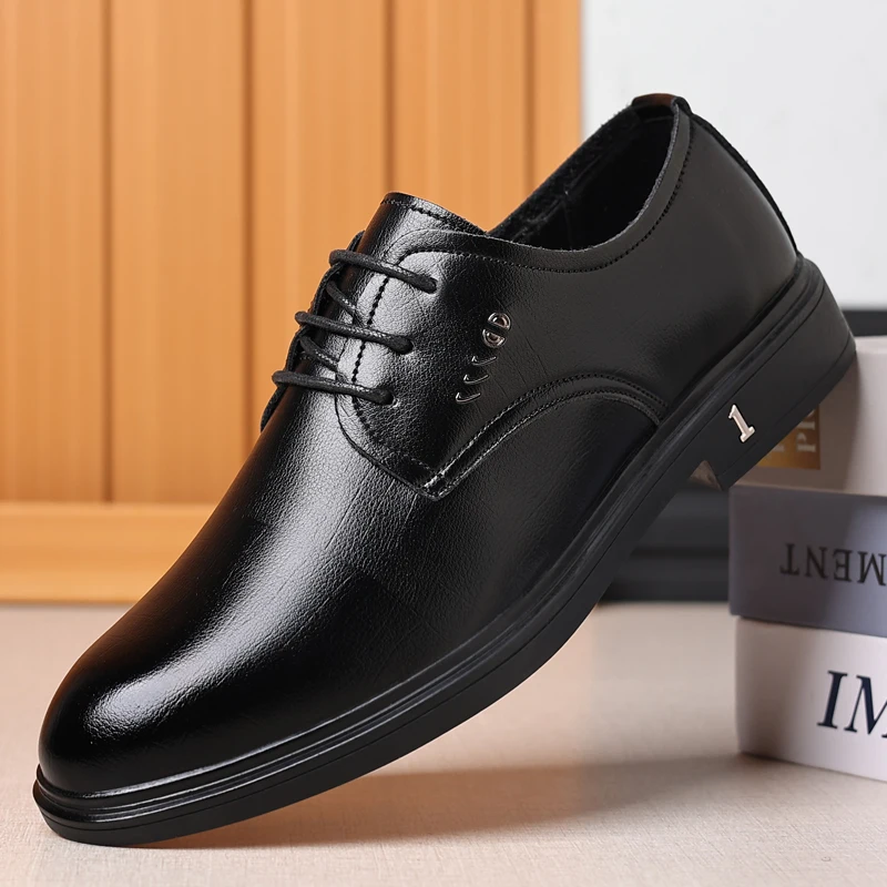 2026 Male Business Formal Wear Casual Shoe Men's Breathable Leather Shoes Black Soft Leather Soft Bottom Spring Best Man Homme
2026 Male Business Formal Wear Casual Shoe Men's Breathable Leather Shoes Black Soft Leather Soft Bottom Spring Best Man Homme