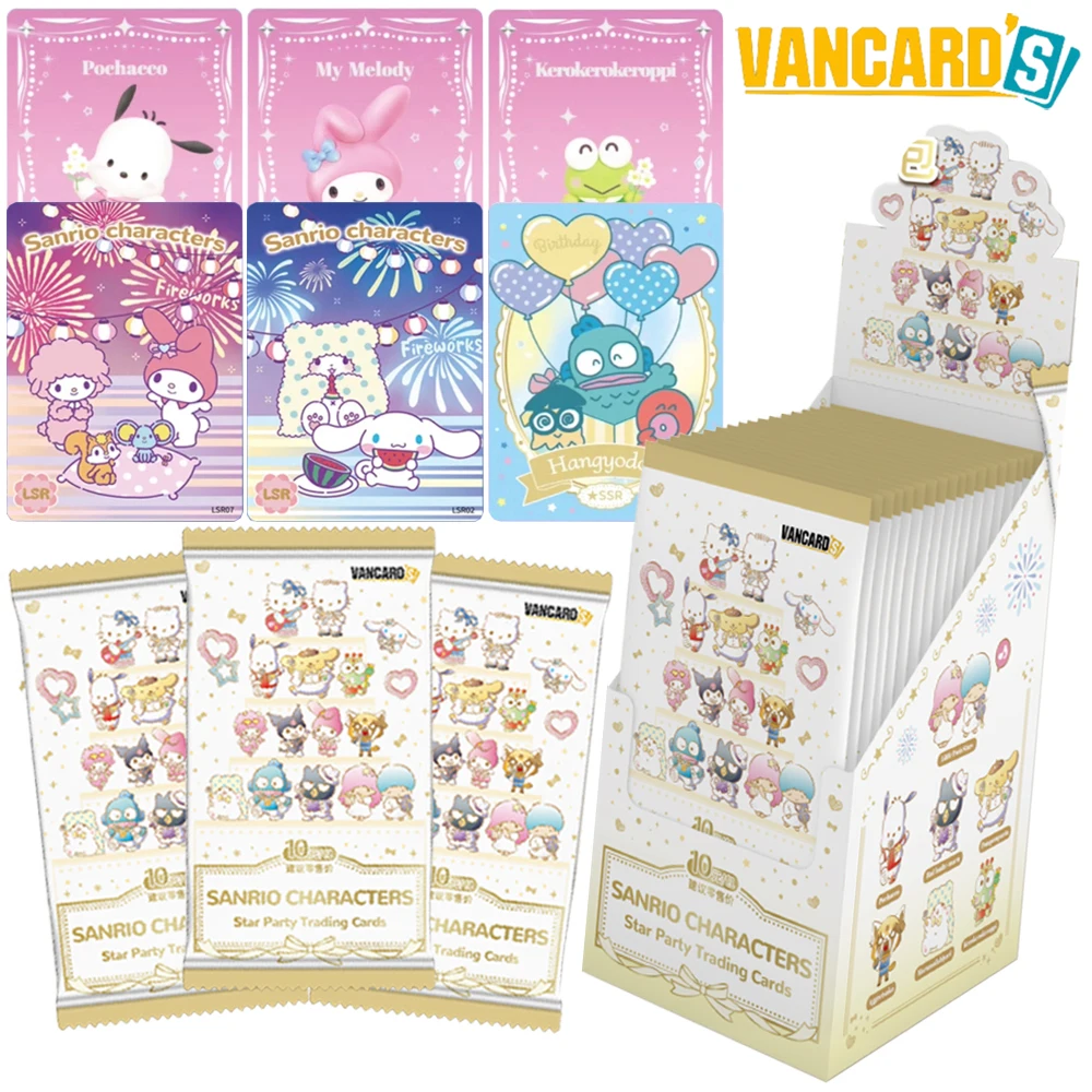 New Original Vancard's Sanrio Collection Cards Cute Cartoon Star Rare Character Card Creative Christmas Gifts Toys for Friends
New Original Vancard's Sanrio Collection Cards Cute Cartoon Star Rare Character Card Creative Christmas Gifts Toys for Friends