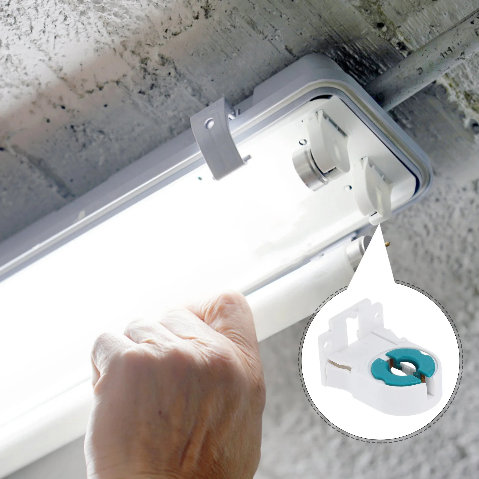 10pcs Grid Light Socket Holder For Led Fluorescent Tube Lamp Fixture Parts Ceiling Base Replacement High Conductivity Heat
10pcs Grid Light Socket Holder For Led Fluorescent Tube Lamp Fixture Parts Ceiling Base Replacement High Conductivity Heat