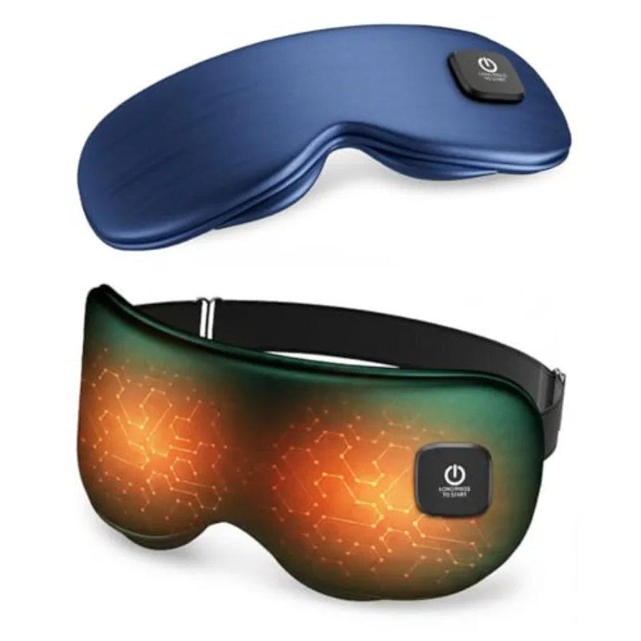 Heated Eye Mask - Cordless Eye Mask for Dry Eyes, Eye Relief, Improved Sleep, Washable Eye Heating pad for Travel and with Repl
Heated Eye Mask - Cordless Eye Mask for Dry Eyes, Eye Relief, Improved Sleep, Washable Eye Heating pad for Travel and with Repl