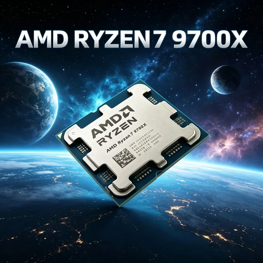 Premium AMD Ryzen 7 9700X Zen5 Architecture 5.5GHz Boost 8 Core 16 Thread AM5 Unpacked Gaming CPU
Premium AMD Ryzen 7 9700X Zen5 Architecture 5.5GHz Boost 8 Core 16 Thread AM5 Unpacked Gaming CPU