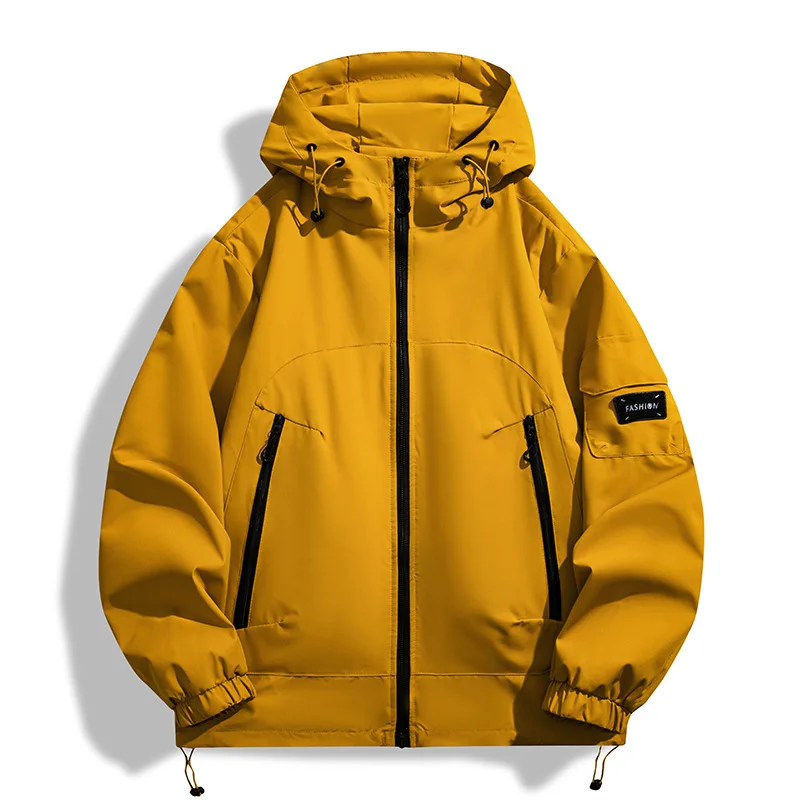 Mens Spring Autumn Jacket New Trendy Loose Workwear Windproof Waterproof Hooded Mountaineering Outdoor Coat
Mens Spring Autumn Jacket New Trendy Loose Workwear Windproof Waterproof Hooded Mountaineering Outdoor Coat